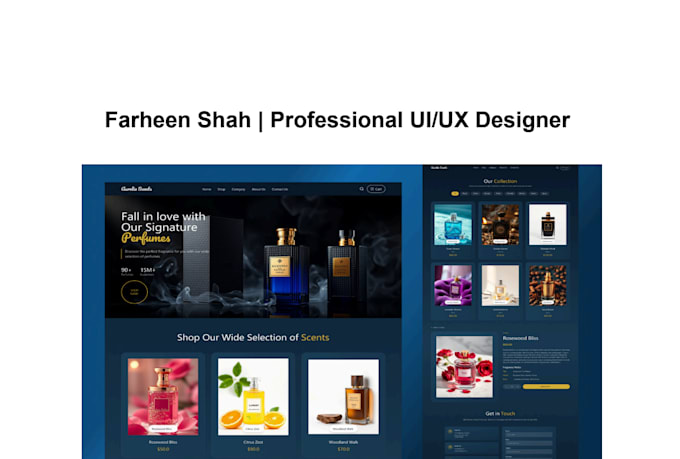 design premium shopify and ecommerce website UI UX in figma